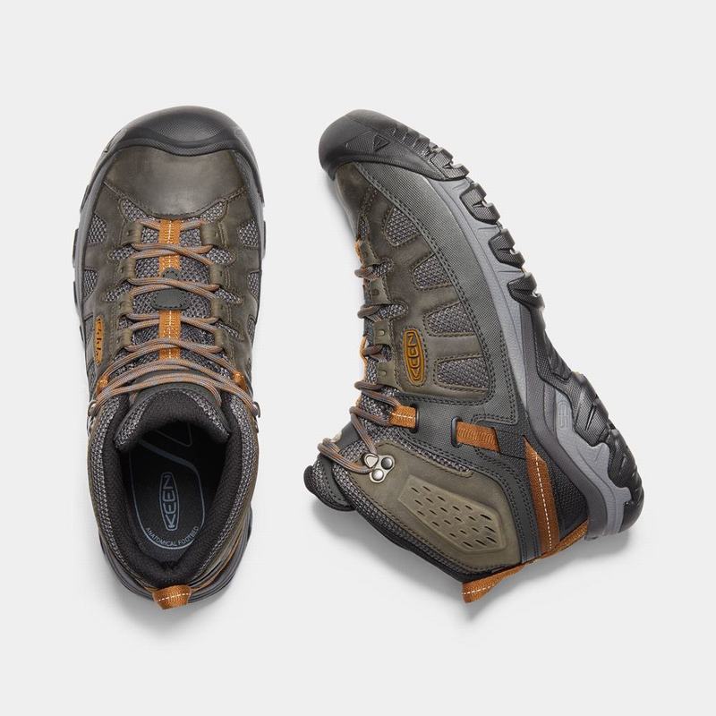 Keen ブーツ | キーンターギーベントミッド トレッキング シューズ メンズ 暗オリーブ | 069538-ZCT